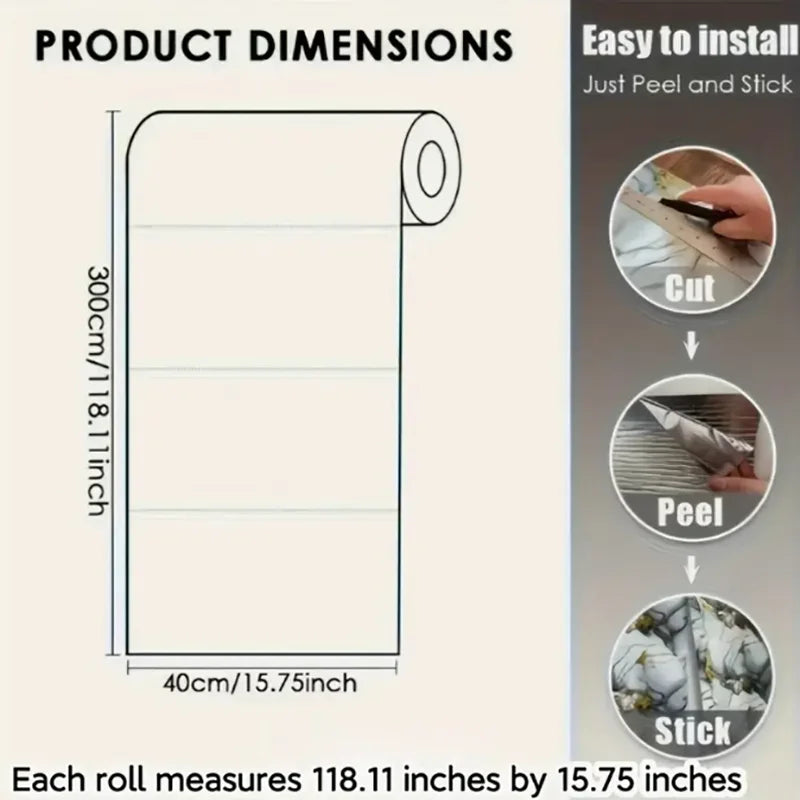 Marble PVC Wall Stickers Self Adhesive Waterproof for Walls