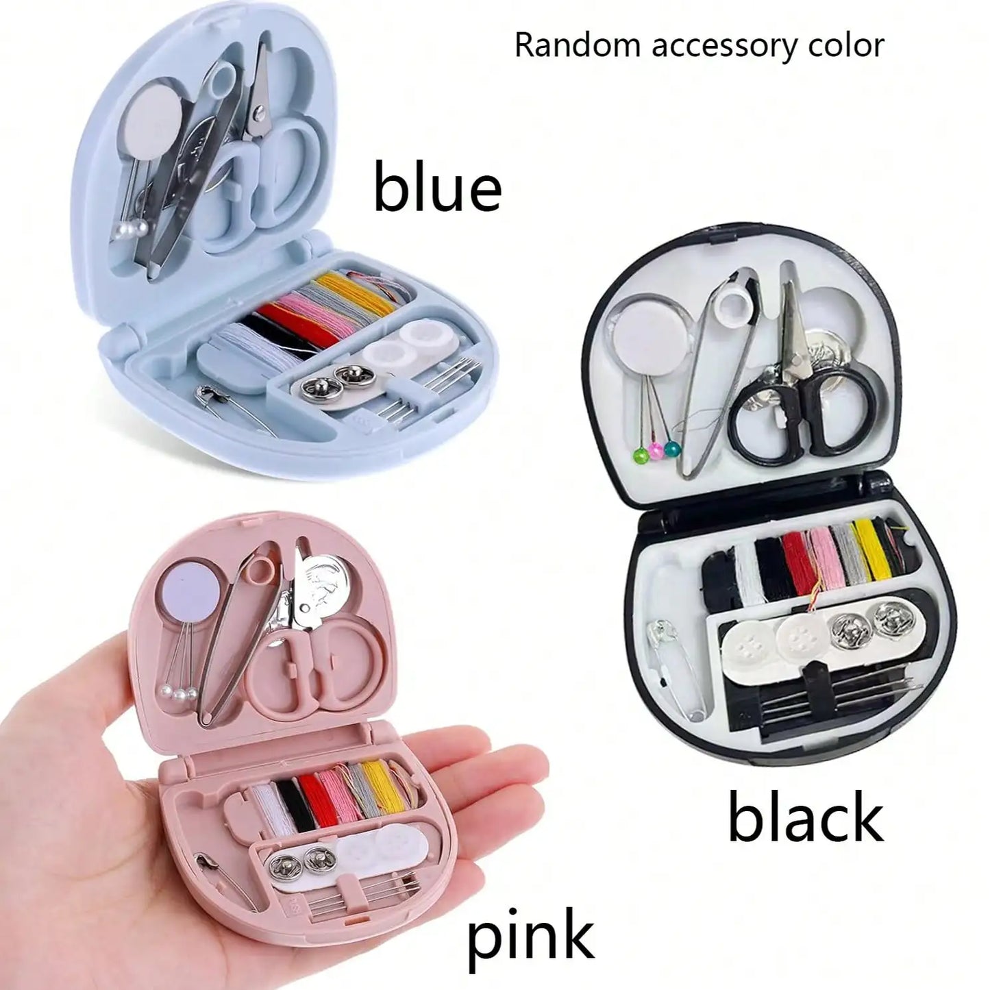 Travel Sewing Kit Portable Repair Pack With Threads Scissors Needles