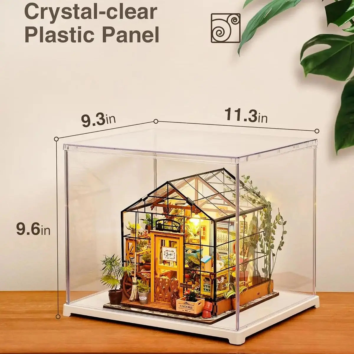 Rolife Clear Acrylic Display Box for Miniatures and Collectibles