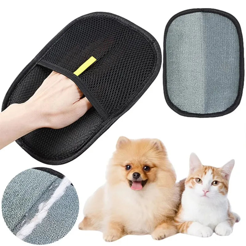 Pet Grooming Gloves Hair Remover for Dogs Cats Rabbits