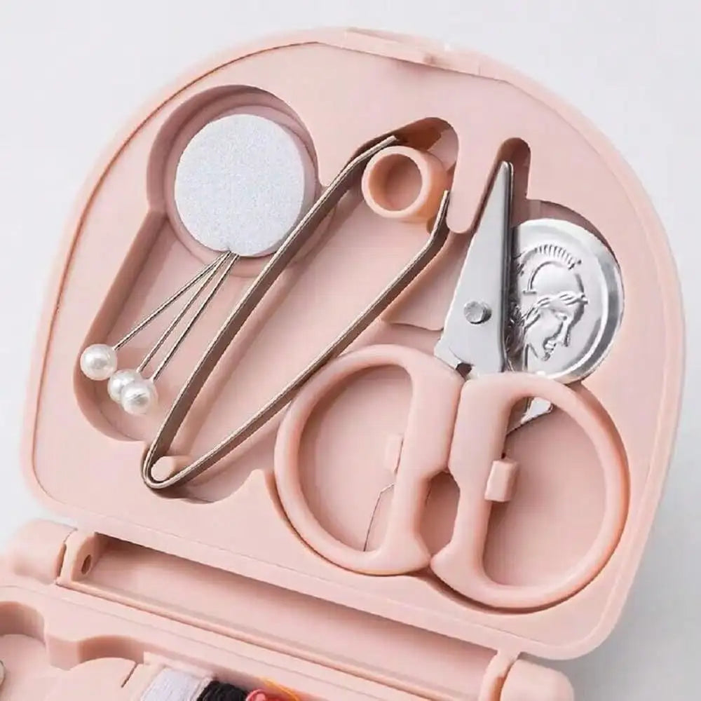Travel Sewing Kit Portable Repair Pack With Threads Scissors Needles