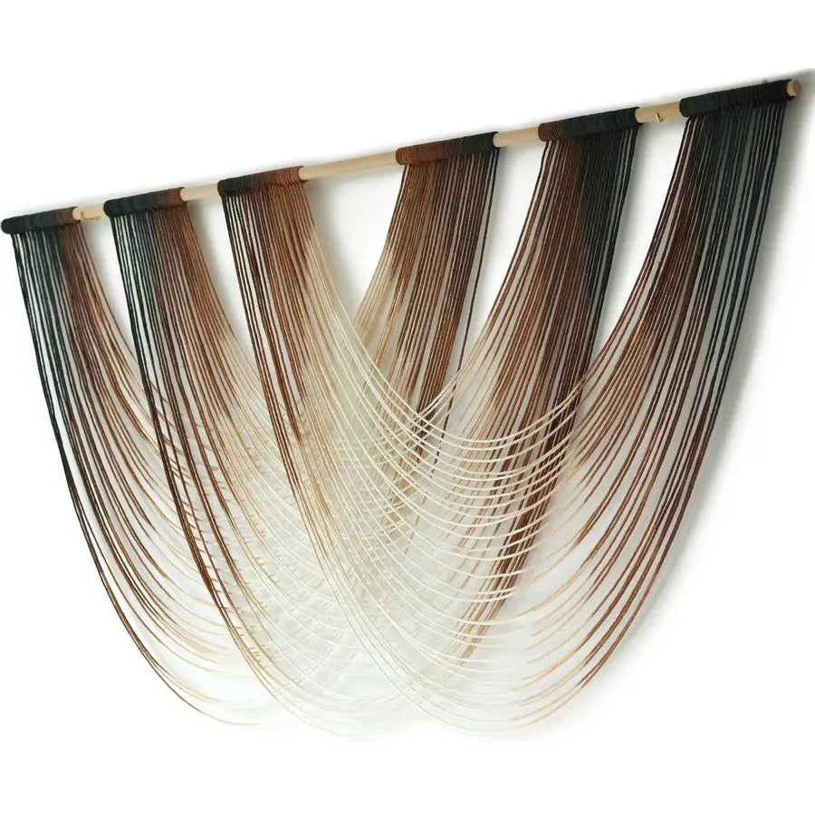 Dip Dyed Fiber Yarn Wall Hanging Wall Art Boho Decor