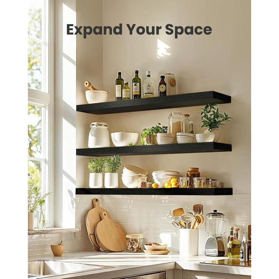 Amada Floating Wall Shelves for Living Room and Office