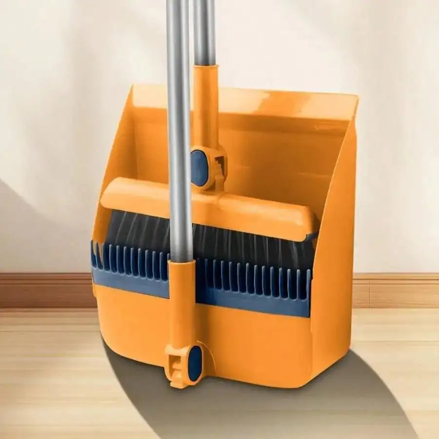 Foldable Broom And Dustpan 3-In-1 Rotatable Cleaning Set