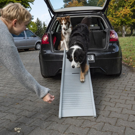 NONEDog Folding Portable Pet Ramp Non Slip Rug Surface Cars