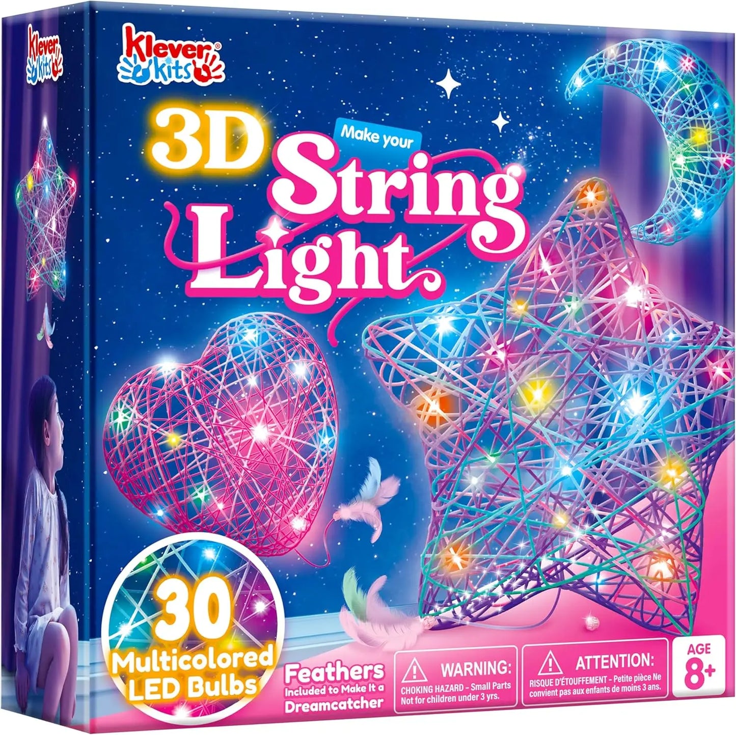 Joyfy 3D String Art Kit Light Up LED Bulbs Premium