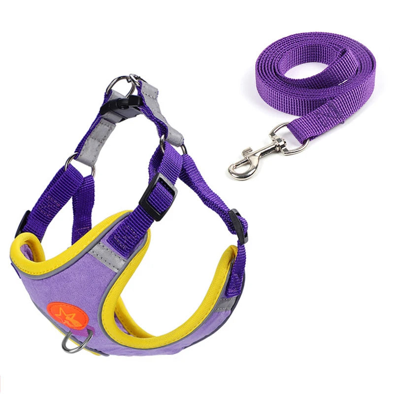 Dog Harness Vest Reflective Mesh Breathable for Small Medium Dogs