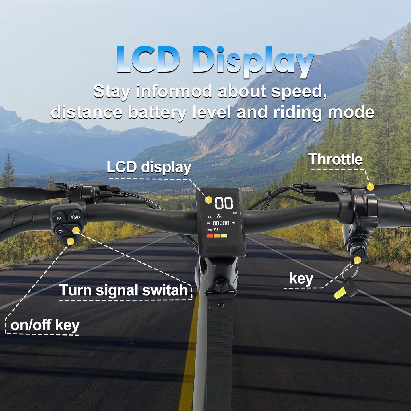 BIkydom Electric Scooter 1500W 40 MPH Max Speed 45 Miles Range