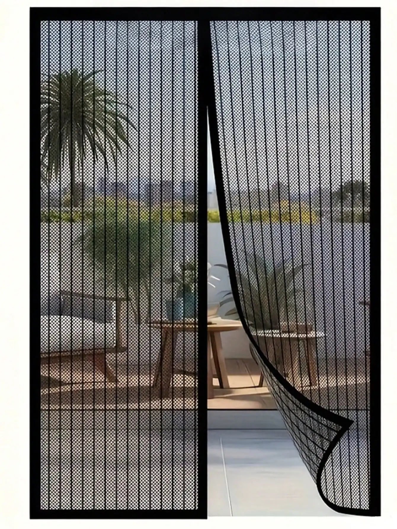 Easy Install Magnetic Door Curtain Auto Closing Mosquito Proof