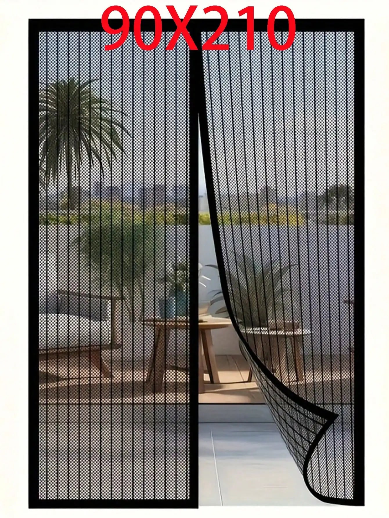 Easy Install Magnetic Door Curtain Auto Closing Mosquito Proof