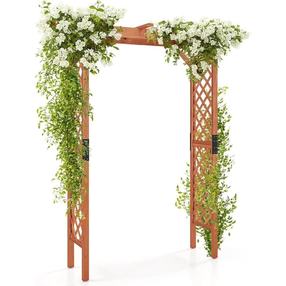Fir Wood Garden Arch for Weddings and Outdoor Pergolas