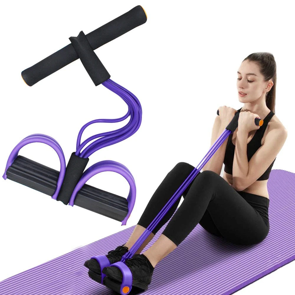Multi Function 6 Tube Resistance Band Tension Rope For Gym