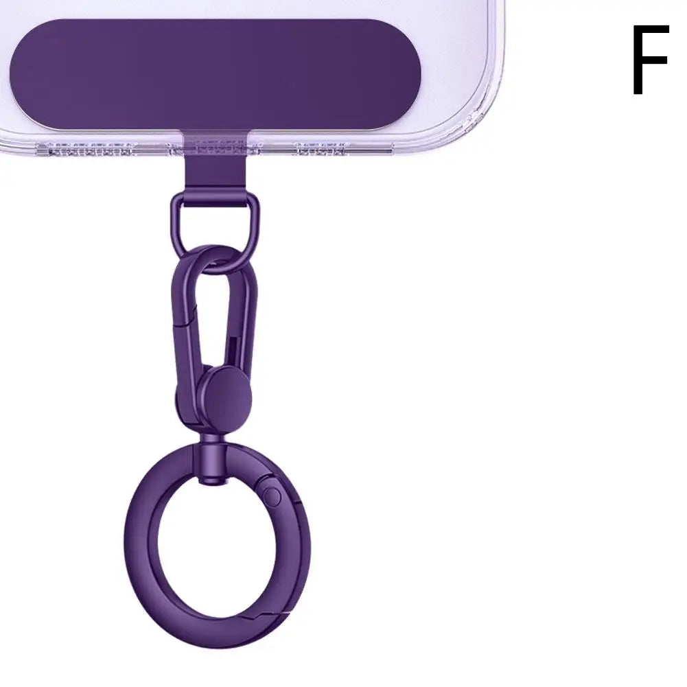 Metal Phone Lanyard With Rotatable Buckle And Steel Clip