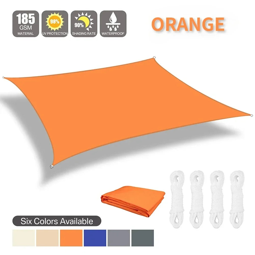 Waterproof Shade Sail Sun Shelter For Outdoor Canopy And Patio