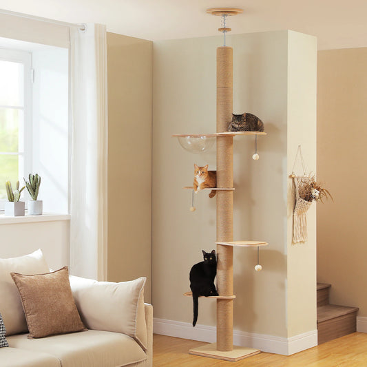 PAWZ Road Cat Tree Tower With Adjustable Height Indoor Cats