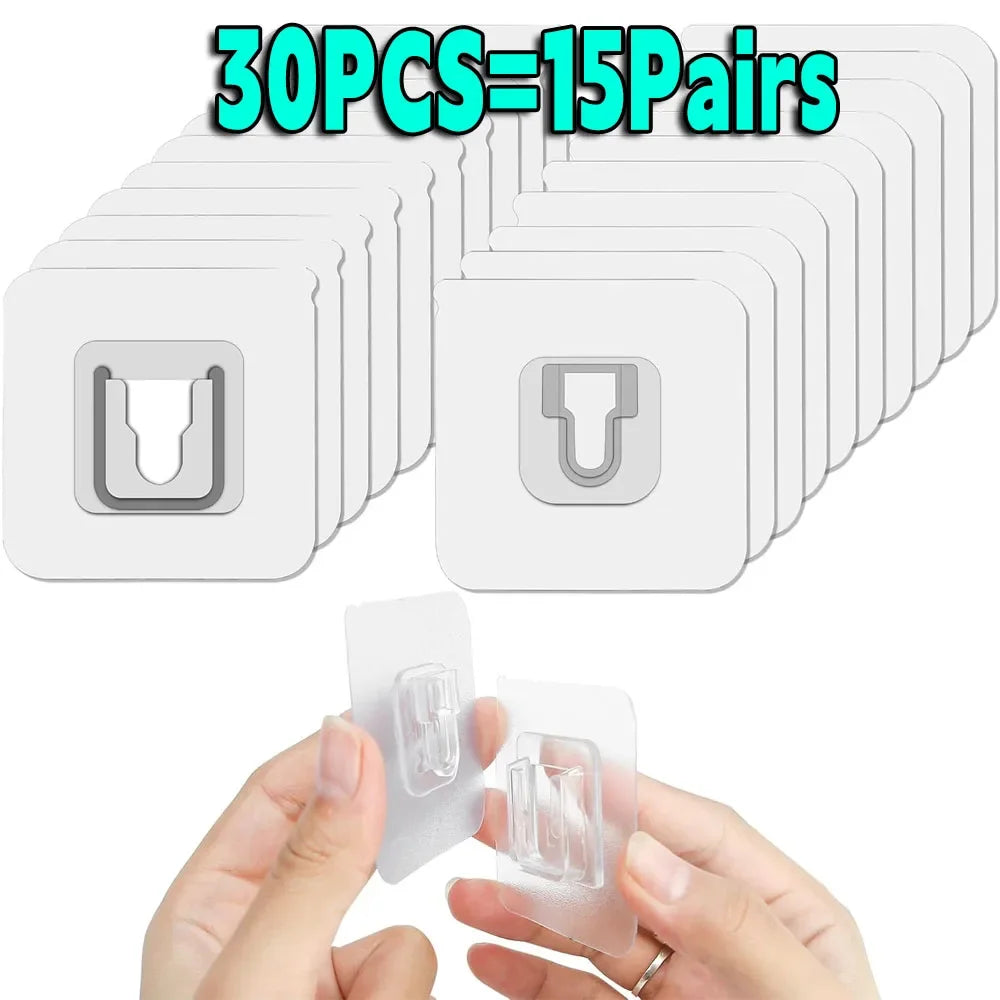 Double Sided Adhesive Wall Hooks Suction Cup Kitchen