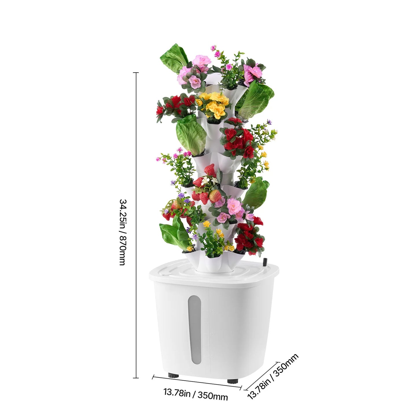Hydroponic Tower Garden With Six Tiers Pods System