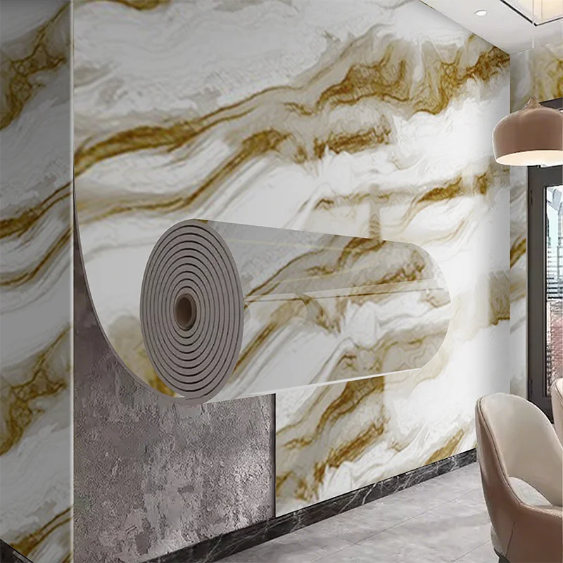 Marble PVC Wall Stickers Self Adhesive Waterproof for Walls