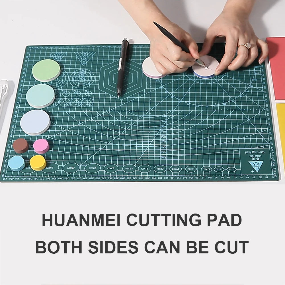 PVC Cutting Mat Double Sided Self Healing Gridded Cutting Pad