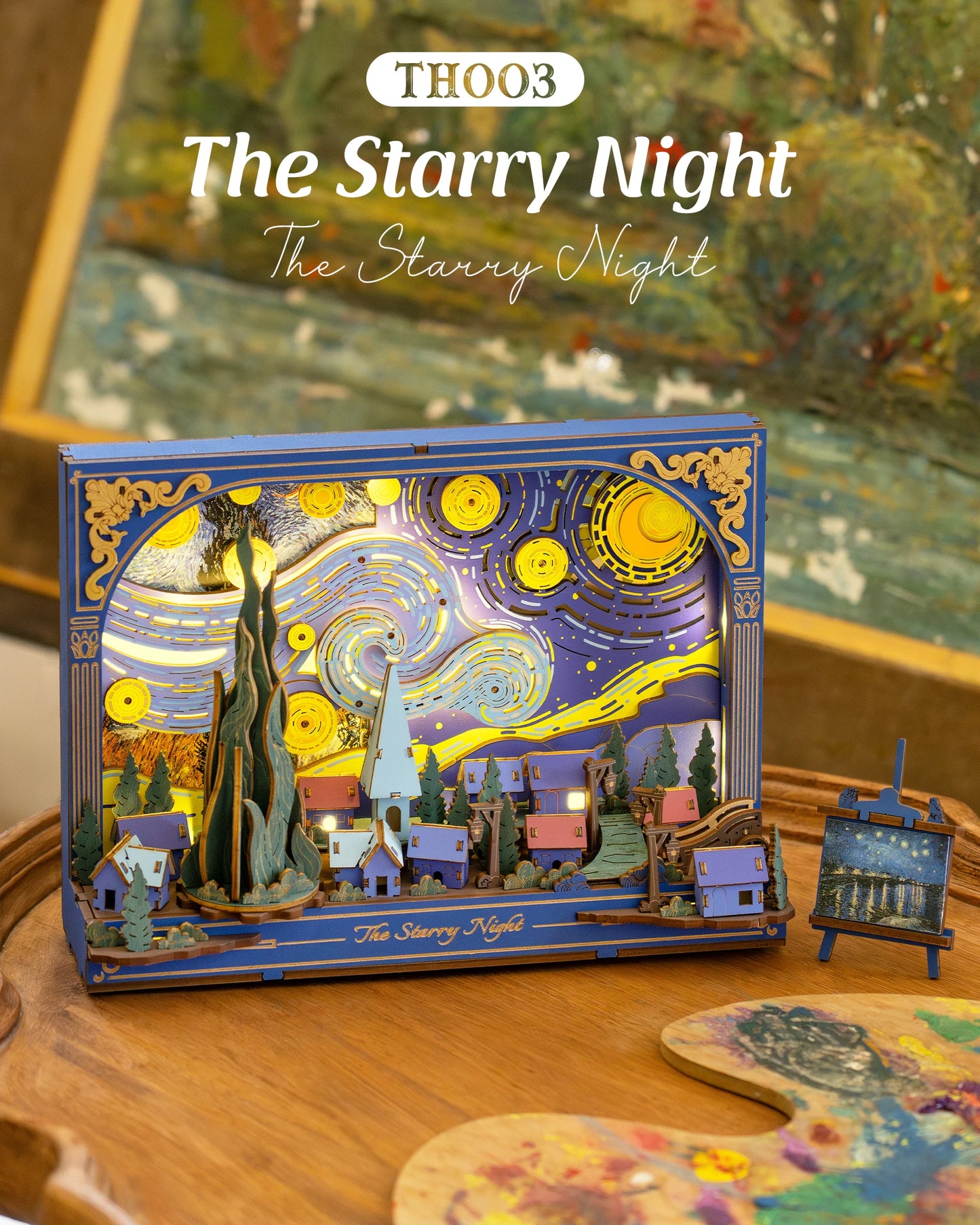 ROKR Starry Night 3D Puzzle Kit Vincent Van Gogh