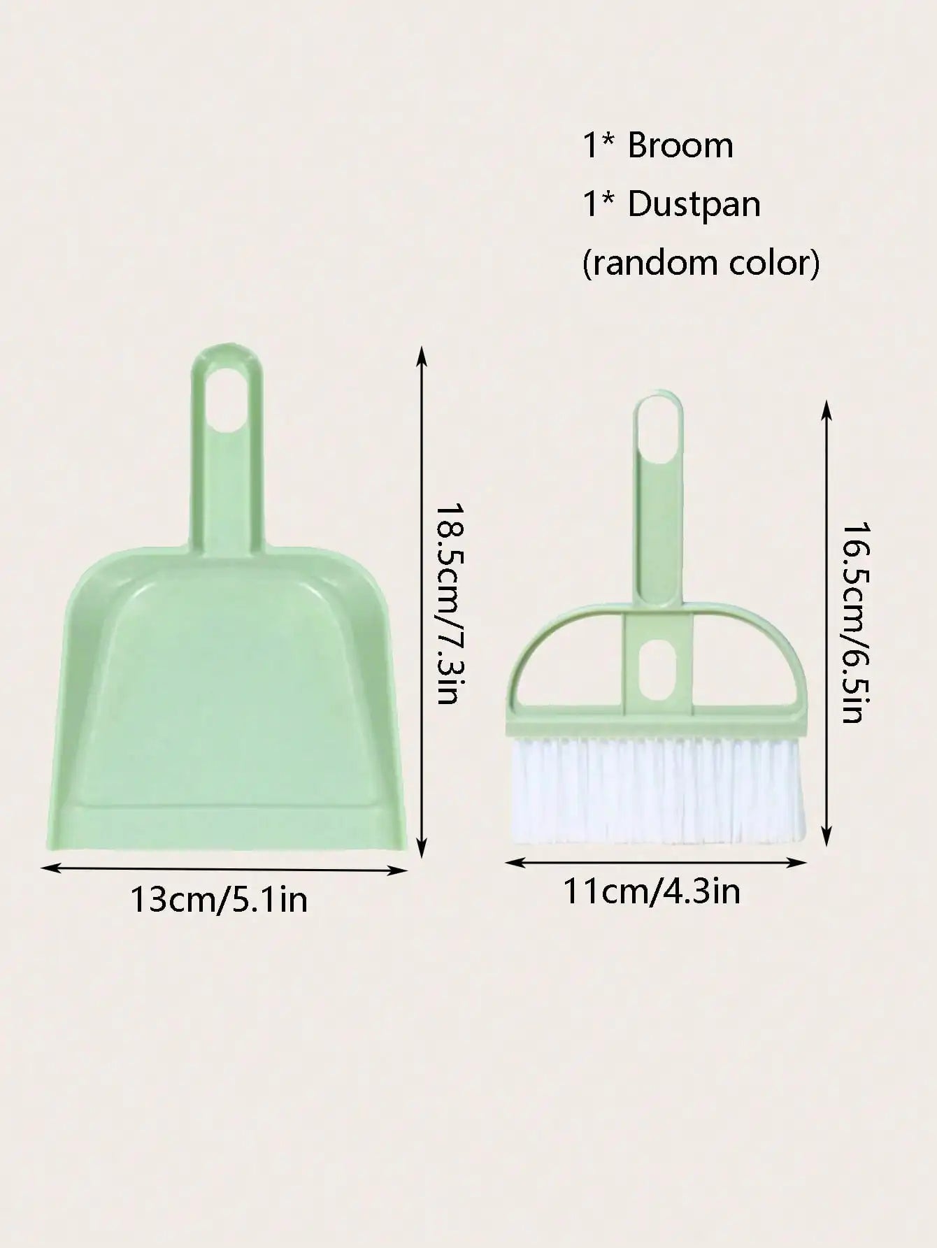 Pet Hamster Cage Cleaning Kit Broom And Dustpan Tool 2 Piece Set