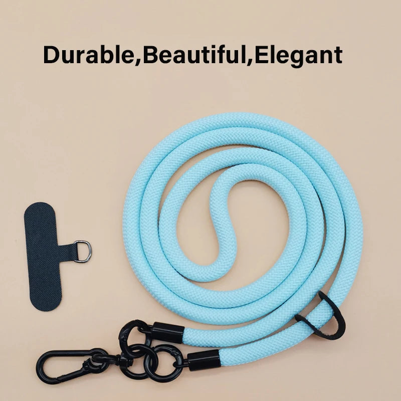 Fashion Phone Necklace Lanyard With Hook Card Holder For iPhone