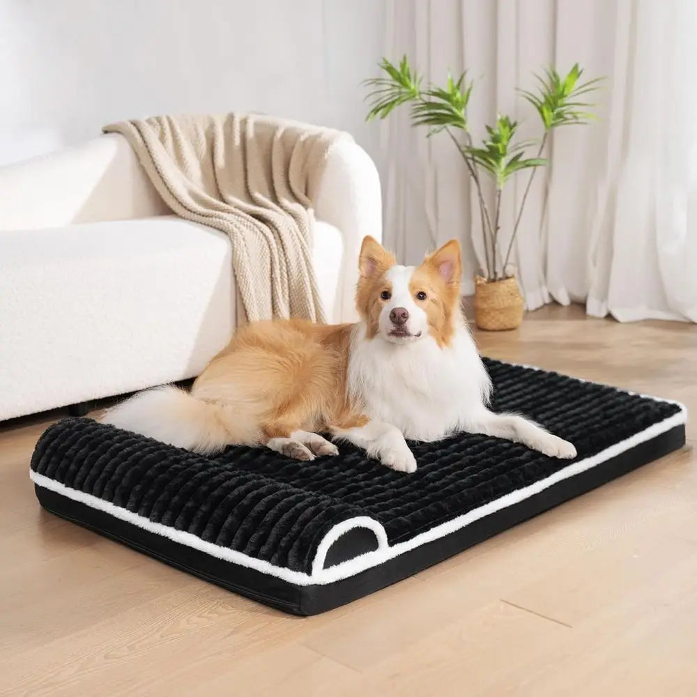 NONECN Orthopedic Large Dog Bed Egg Crate Foam Removable Cover