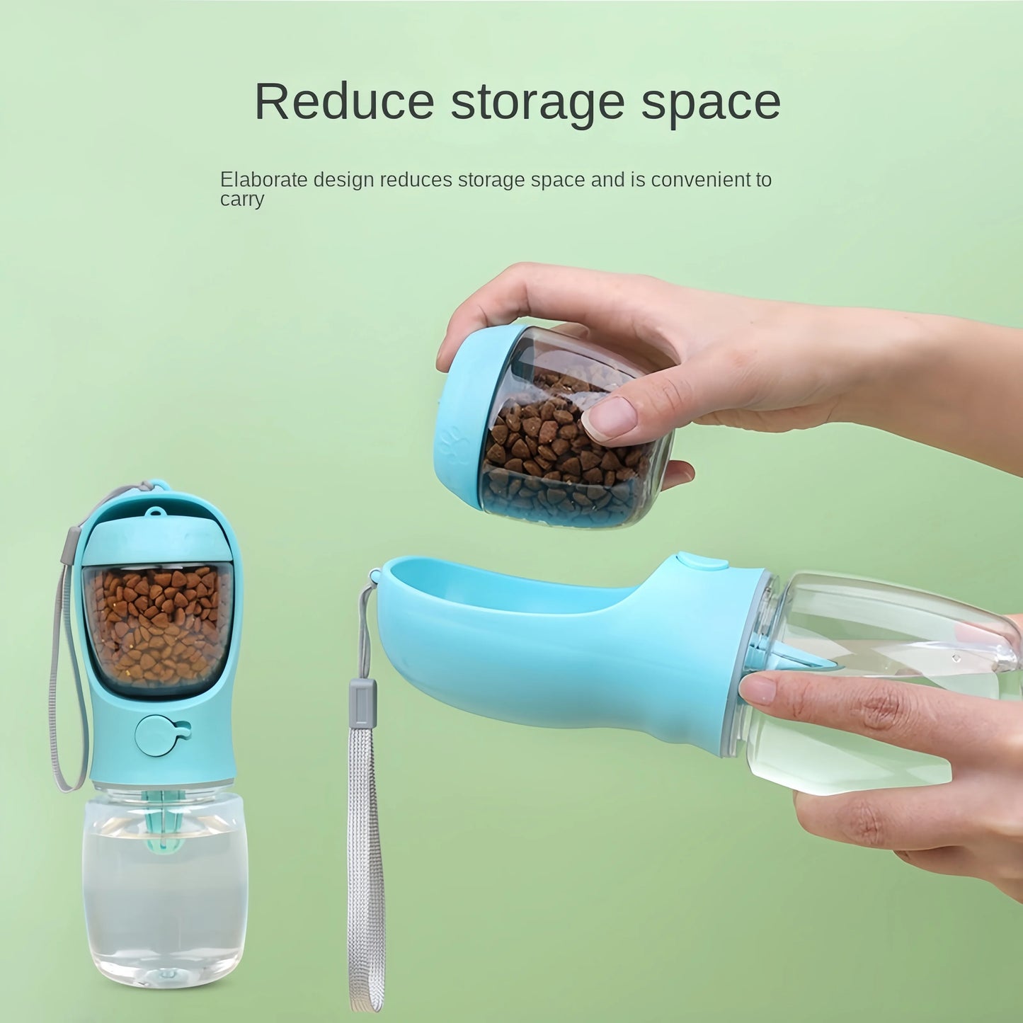 Portable Dog And Cat Water Bottle With Storage