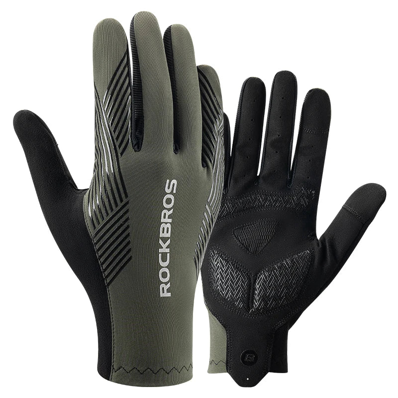 ROCKBROS Summer Cycling Gloves Breathable Non Slip Touchscreen Full Finger