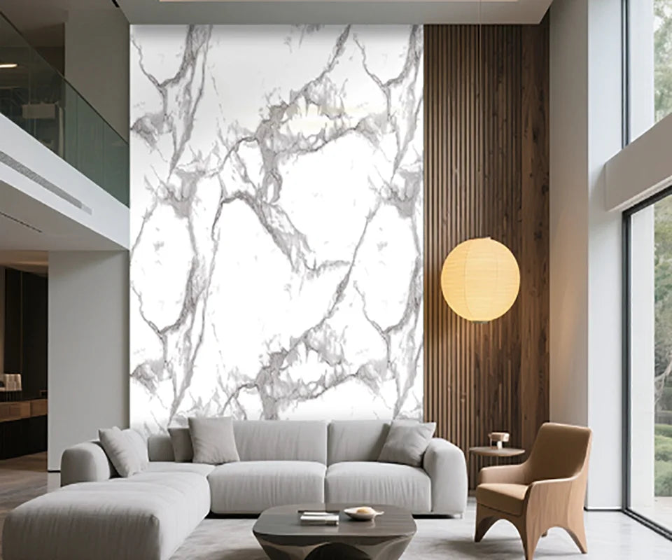 Marble PVC Wall Stickers Self Adhesive Waterproof for Walls
