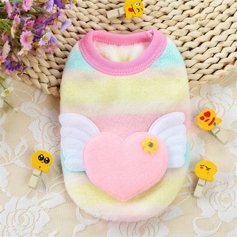 Cute Tea Cup Dog Sweater Fleece Warm Coat Small Dogs