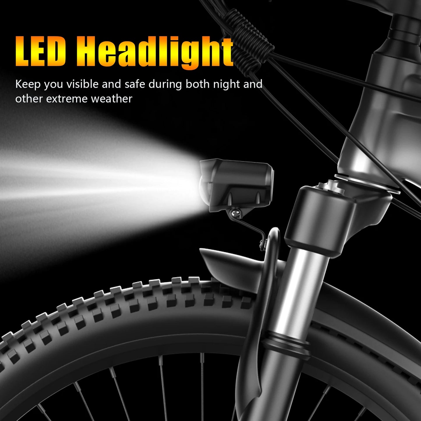 UPlee G73 Electric Bike 740W 48V 13Ah Fat Tire Mountain