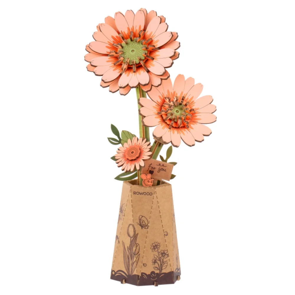 Robotime ROKR 3D Wooden Puzzle Flowers Bouquet Craft Kit