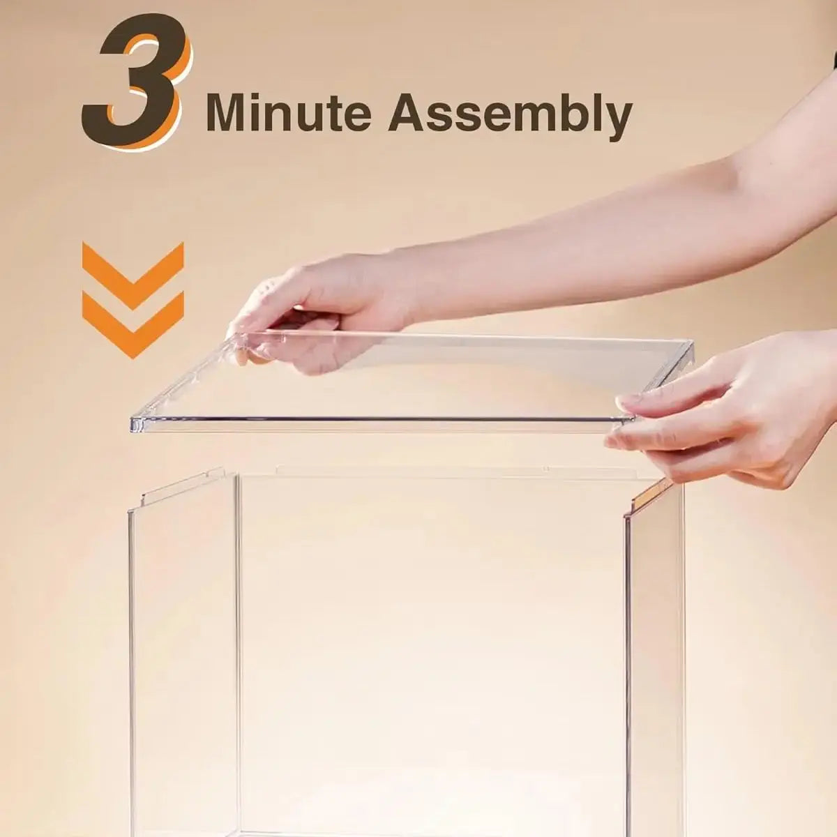 Rolife Clear Acrylic Display Box for Miniatures and Collectibles