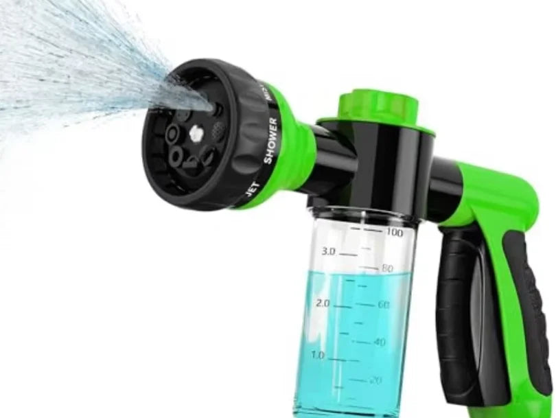 Car Wash Foam Sprayer With Soap Reservoir Garden Hose Nozzle
