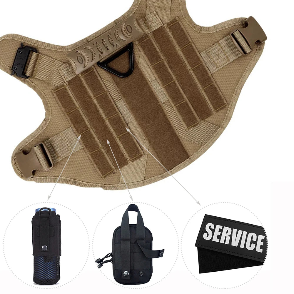 Nylon Dog Harness And Leash Set For Large Dogs Training Walking Vest