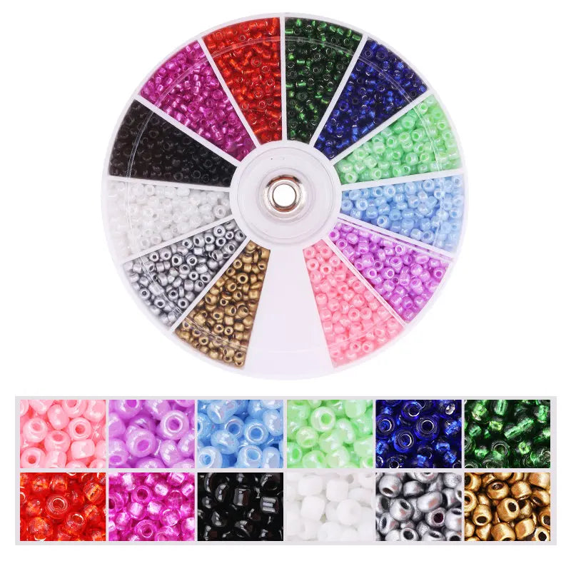 Glass Seed Beads Set 2000 Pieces For Jewelry Making DIY