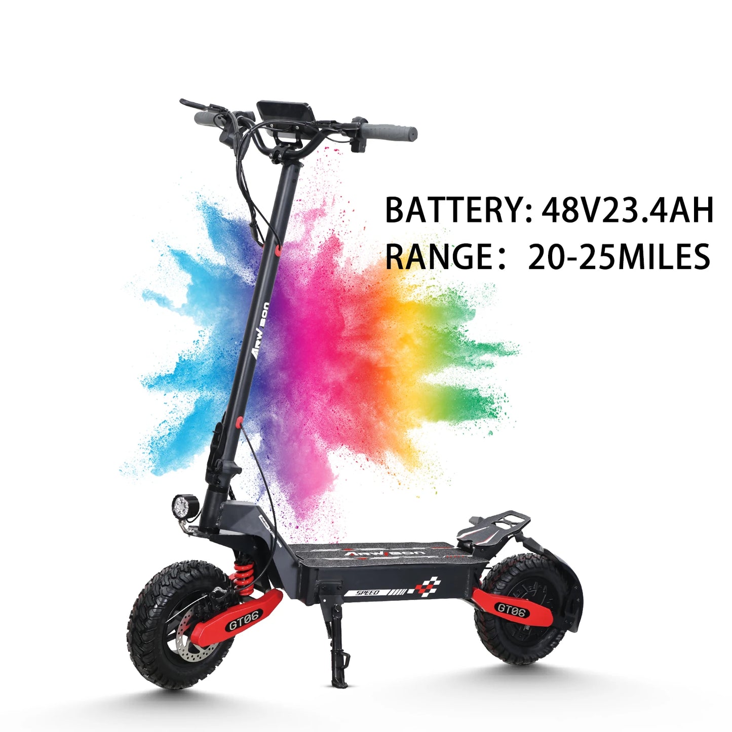 Arwibon GT06 1200W Foldable EScooter For Adults 25 MPH Off Road