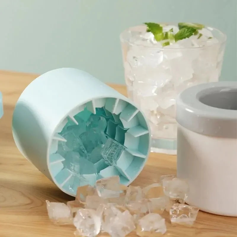 Silicone Round Ice Cube Mold for Barware and DIY Ice Maker