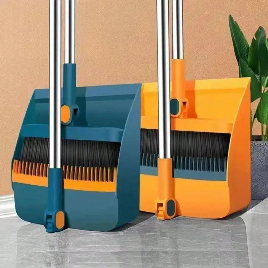Foldable Broom And Dustpan 3-In-1 Rotatable Cleaning Set