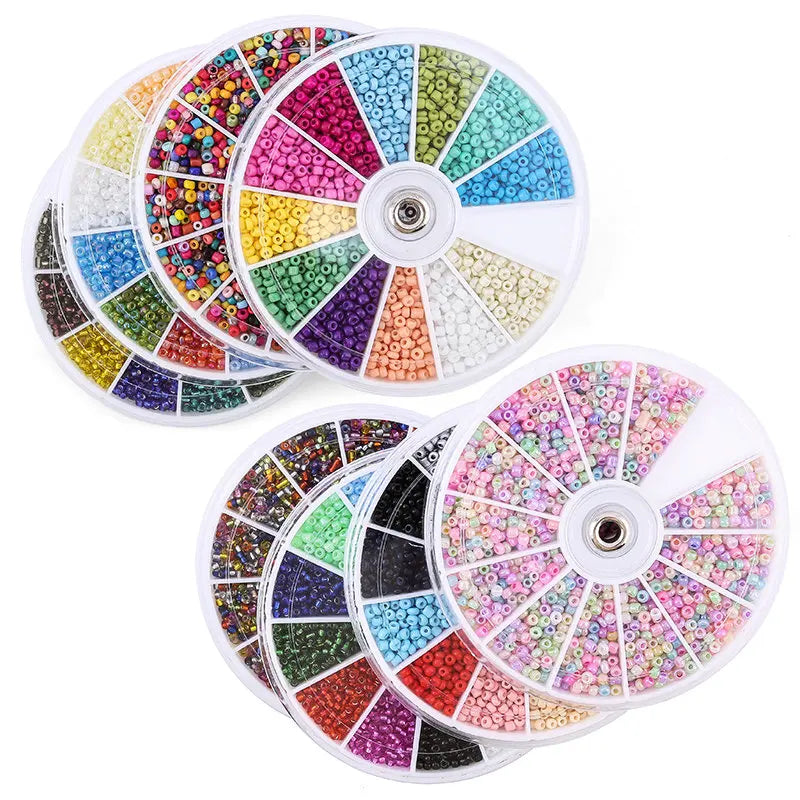 Glass Seed Beads Set 2000 Pieces For Jewelry Making DIY