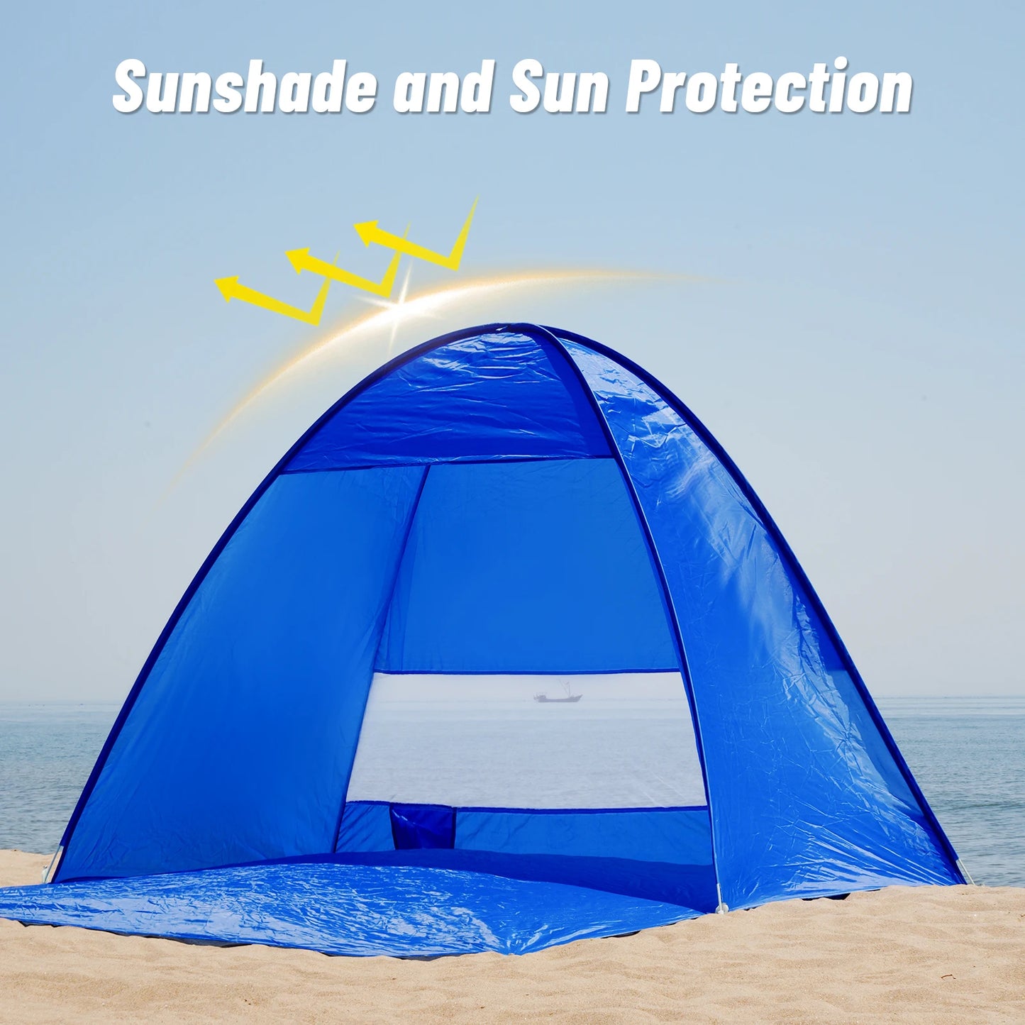 Pakicetus Pop Up Beach Tent With Carrying Bag For Outdoors