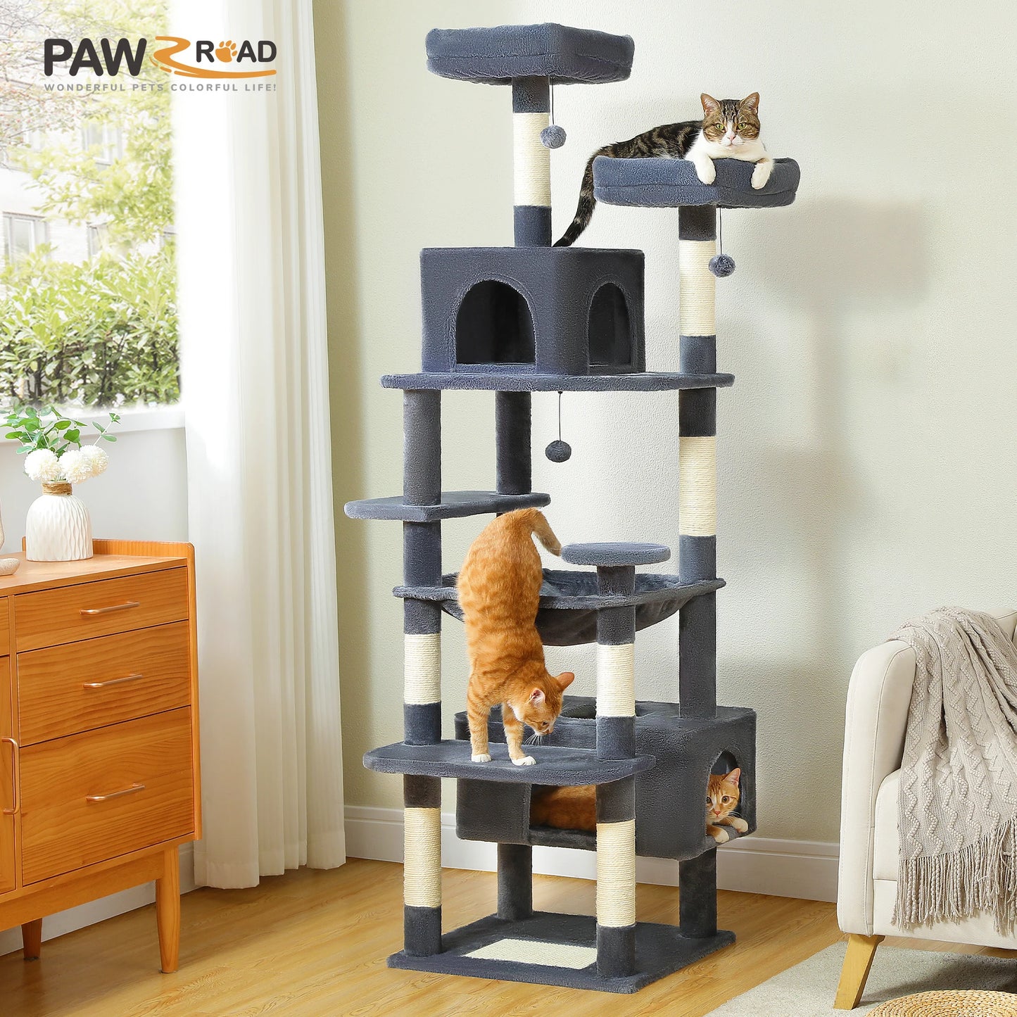 PAWZ Road Cat Tree And Tower For Indoor Cats