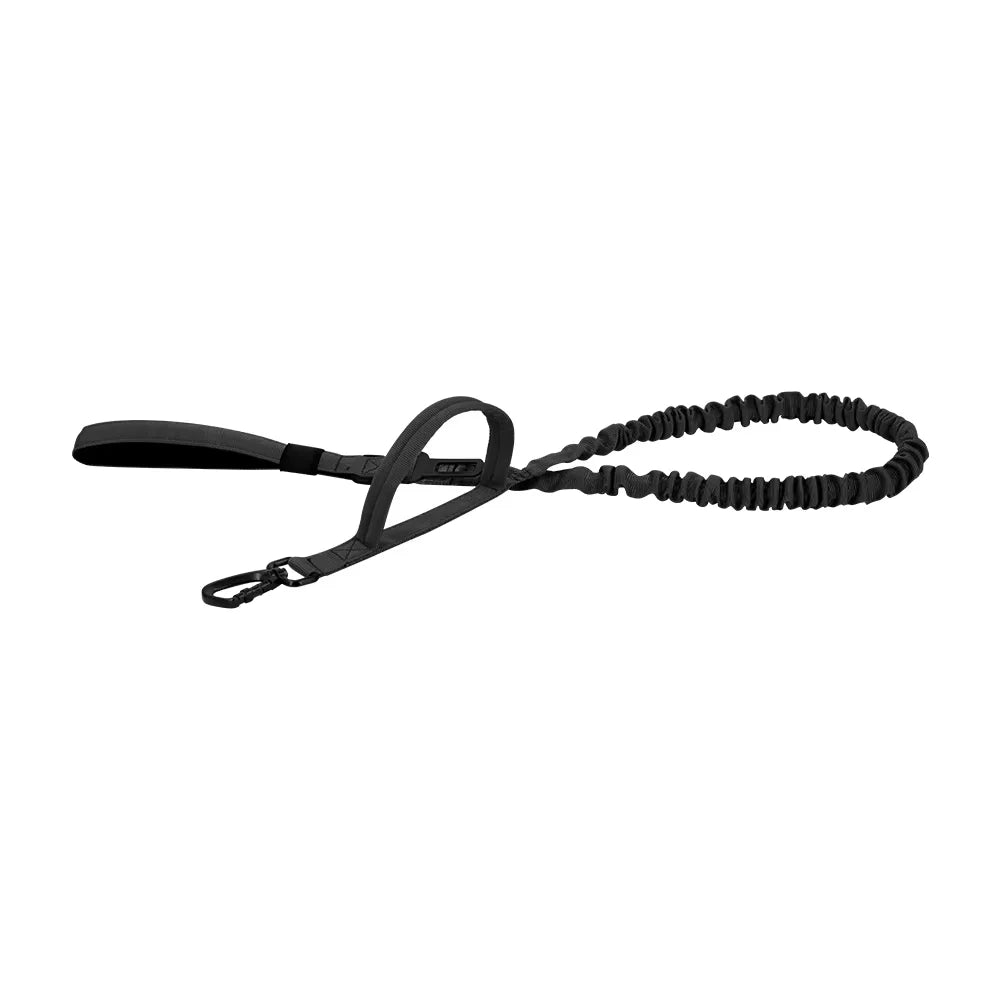 Tactical Dog Leash Adjustable Elastic Rope With Dual Control Handles