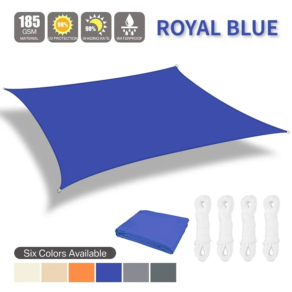 Waterproof Shade Sail Sun Shelter For Outdoor Canopy And Patio