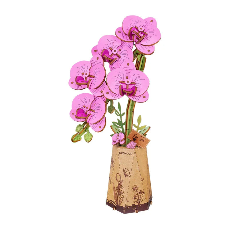 Robotime ROKR 3D Wooden Puzzle Flowers Bouquet Craft Kit