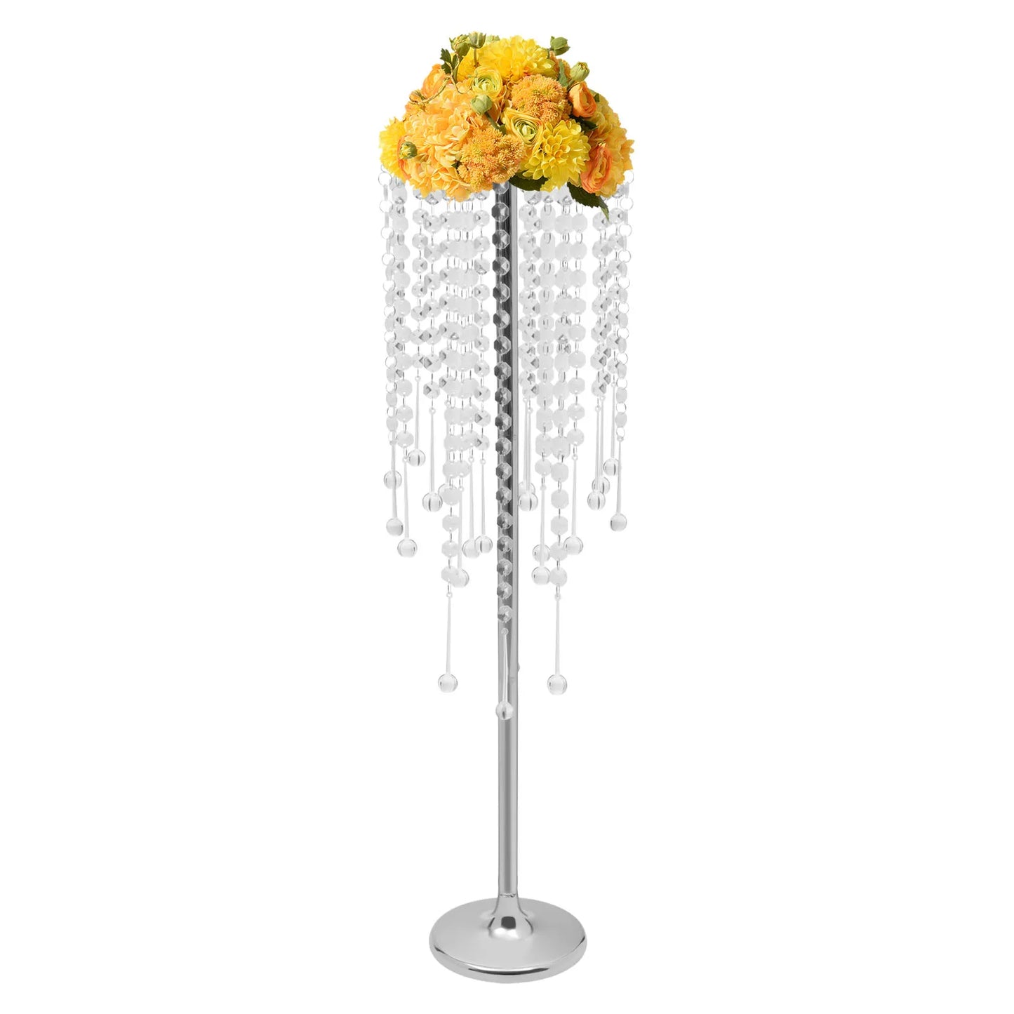 Bymaocar Crystal Flower Stand Set For Wedding Decor Centerpieces