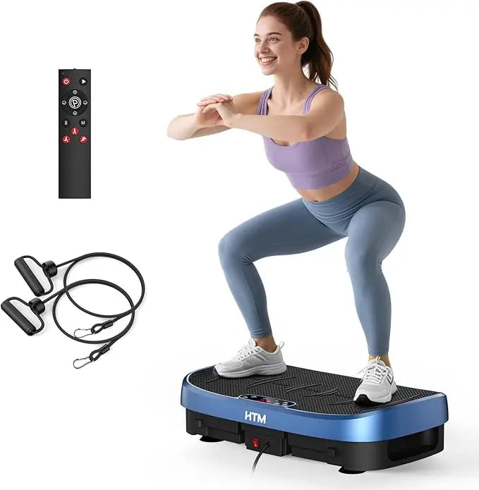 HTM Vibration Plate Fitness MultiFunction Trainer For Home Gym