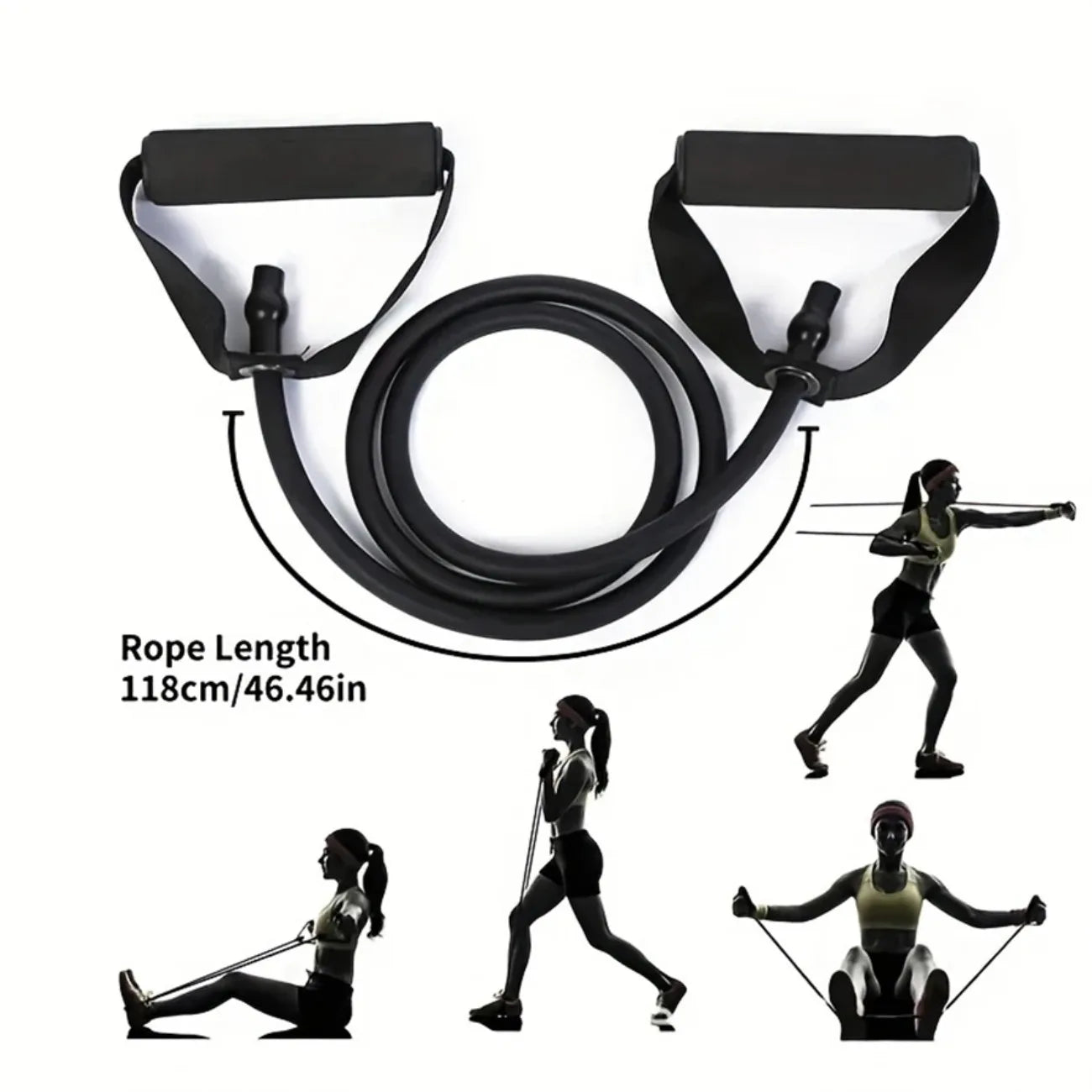 DIAMRI Resistance Band Set With Handles 3 Levels For Full Body Workout