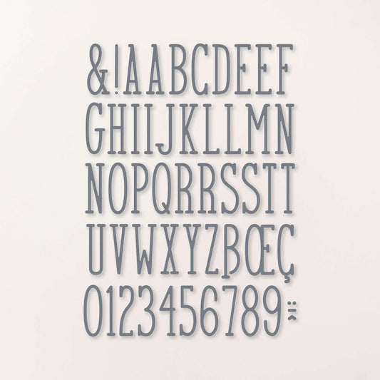 Alphabet and Number Metal Cutting Dies for DIY Card Making